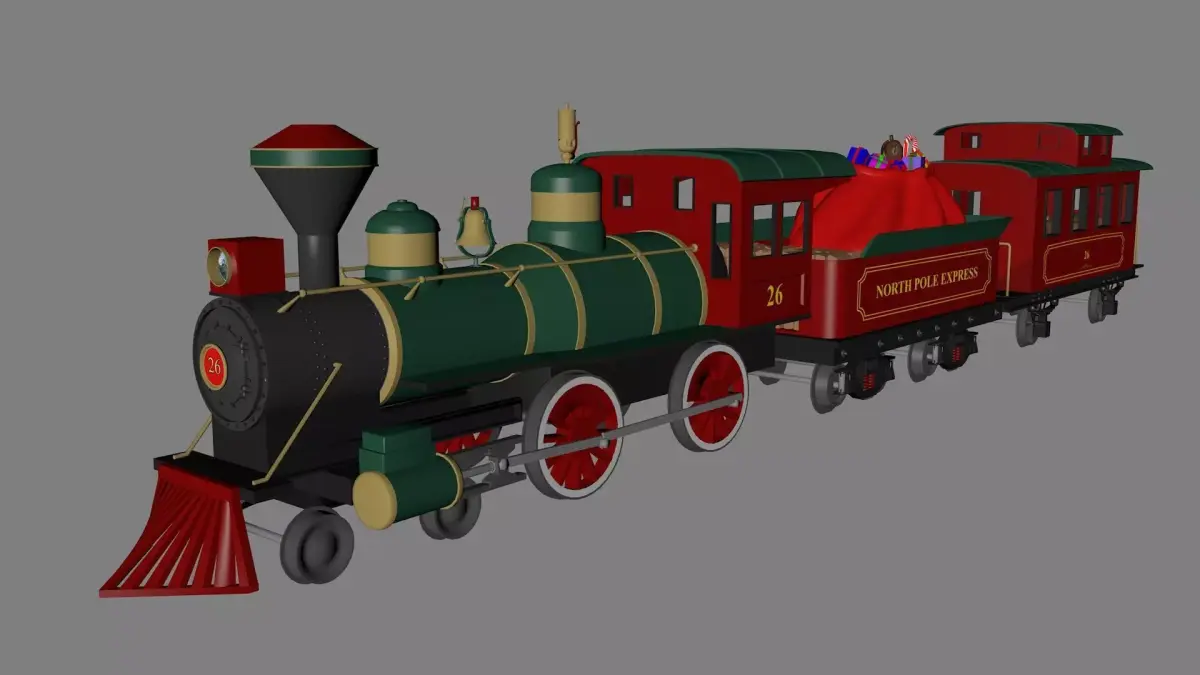 Toy Train North Pole Express  3D model