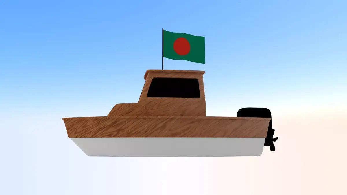 Bangladesh Fishing Boat 3D model