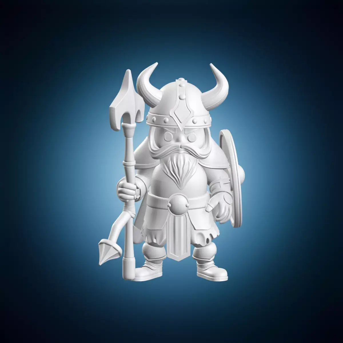 Viking Warrior Miniature 3D print model