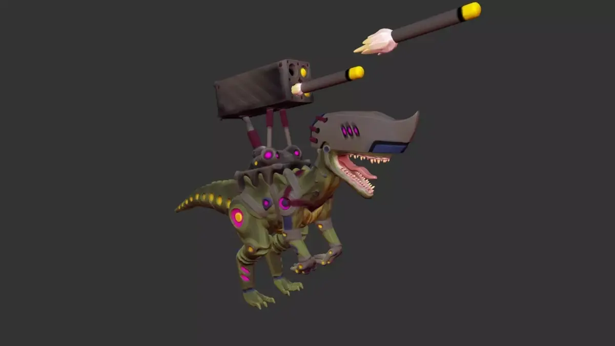 Cyber Dino 3D model