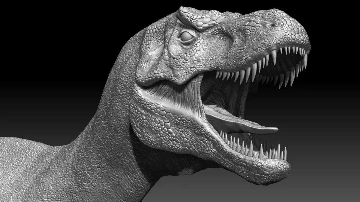 Dinosaur Juvenile Tyrannosaurus Rex Sculpt Project 3D model