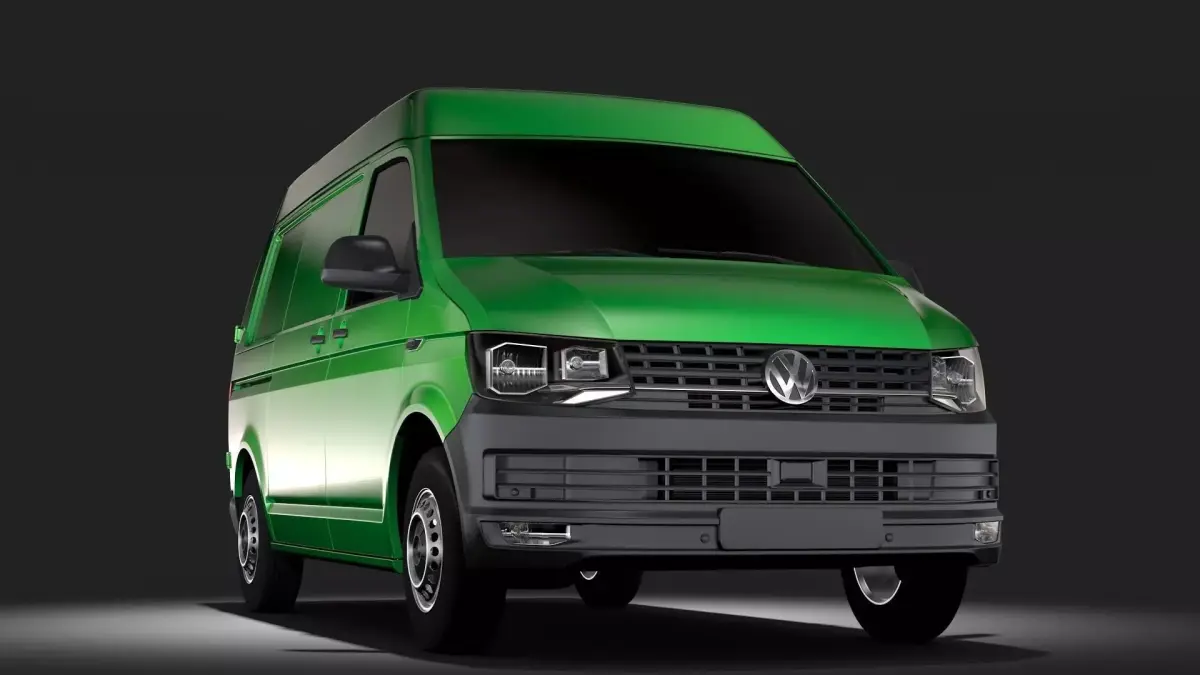 Volkswagen Transporter Van L1H2 T6 2017 3D model