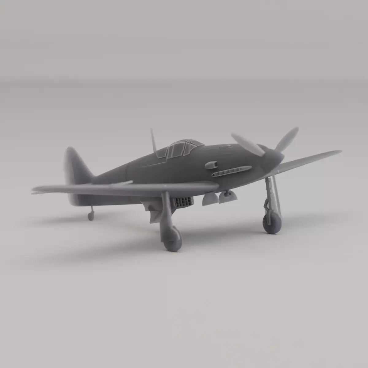Kawasaki Ki-61 Hien Tony Fighter Japan WWII 1942 3D print model