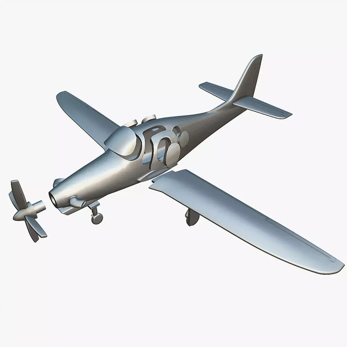 Lancair Evolution - 3D Printable Model 3D print model
