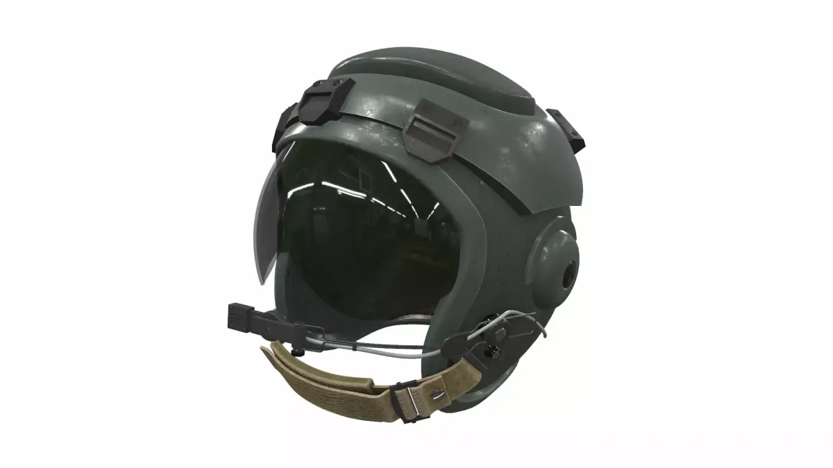 Pilot helmet ja-6 3D model