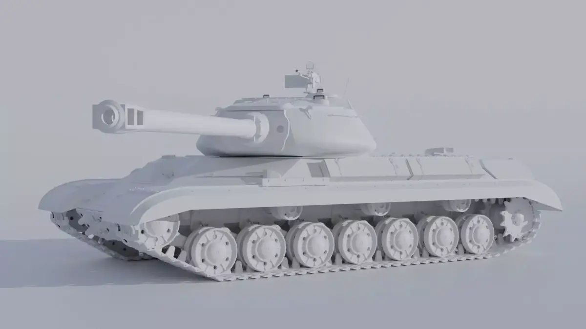 IS-4  Soviet Tank Low-poly 3D model