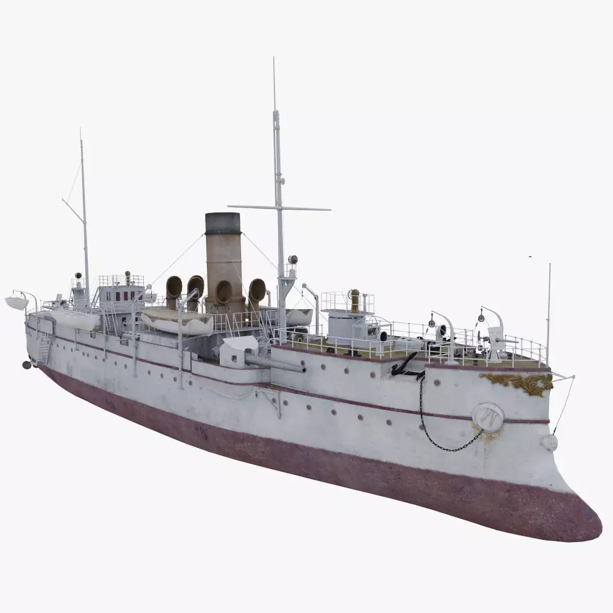 boat Brave Low-poly 3D model