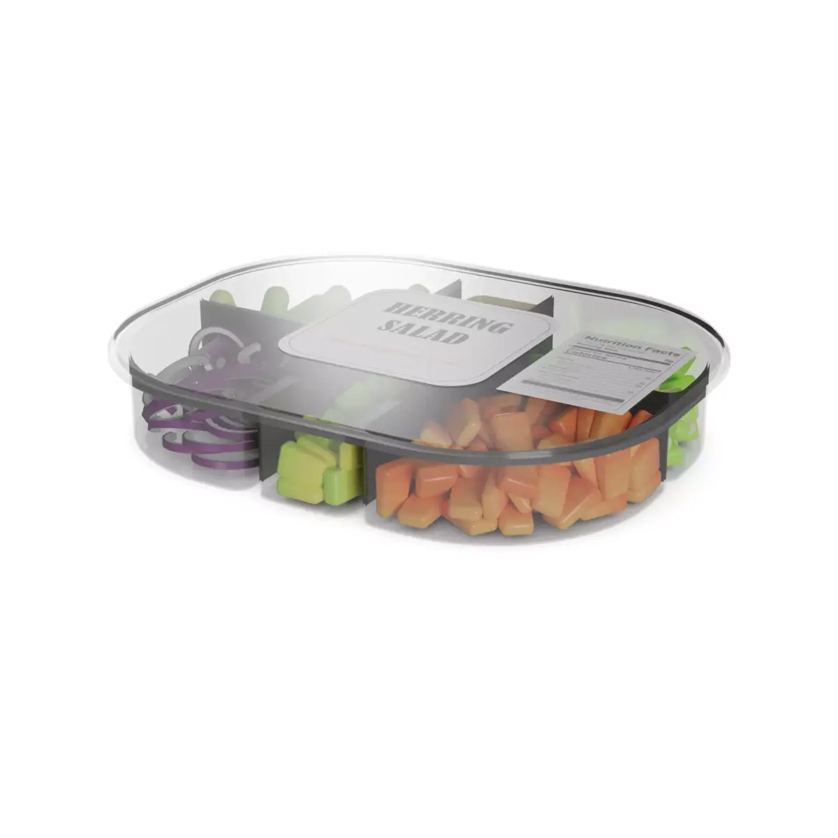 Herrings and herring products Herring Salad 3D model buy