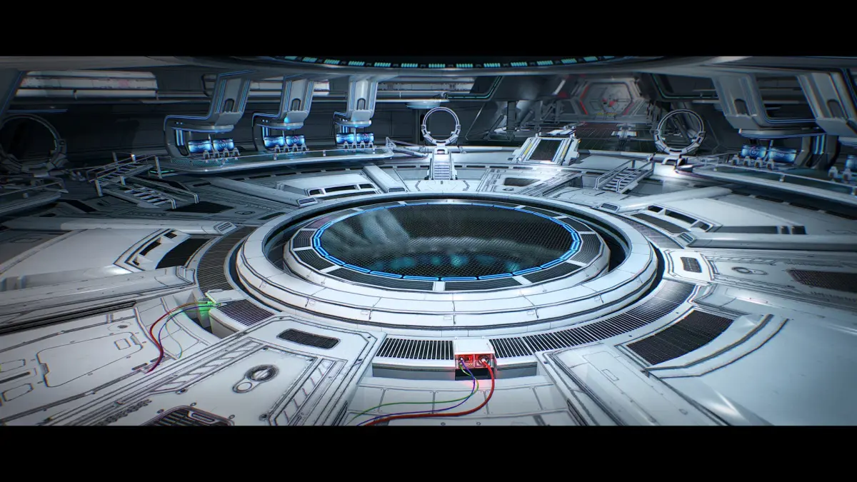 Sci Fi Hangar Interior - game ready 3D model