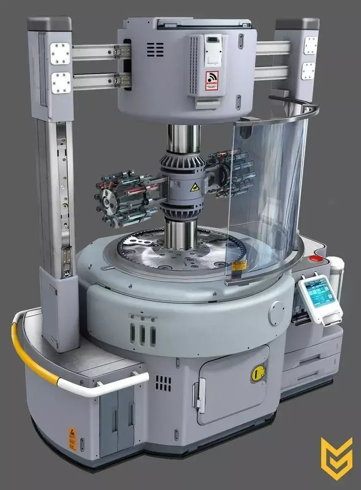 SCI-FI model LOW poly machine Low-poly 3D model