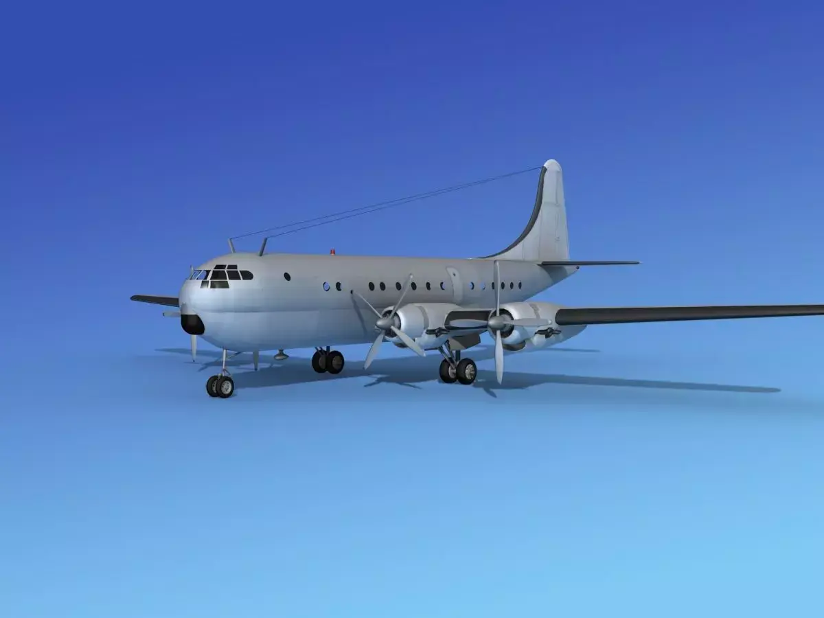 Boeing 377 Bare Metal 3D model