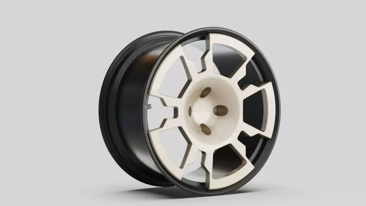 RETRO WHEEL rims tuning auto garage  3D model