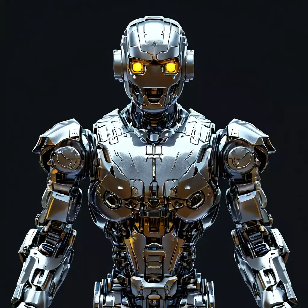 Scifi Robot Warrior Advanced Mech Model Low-poly 3D model