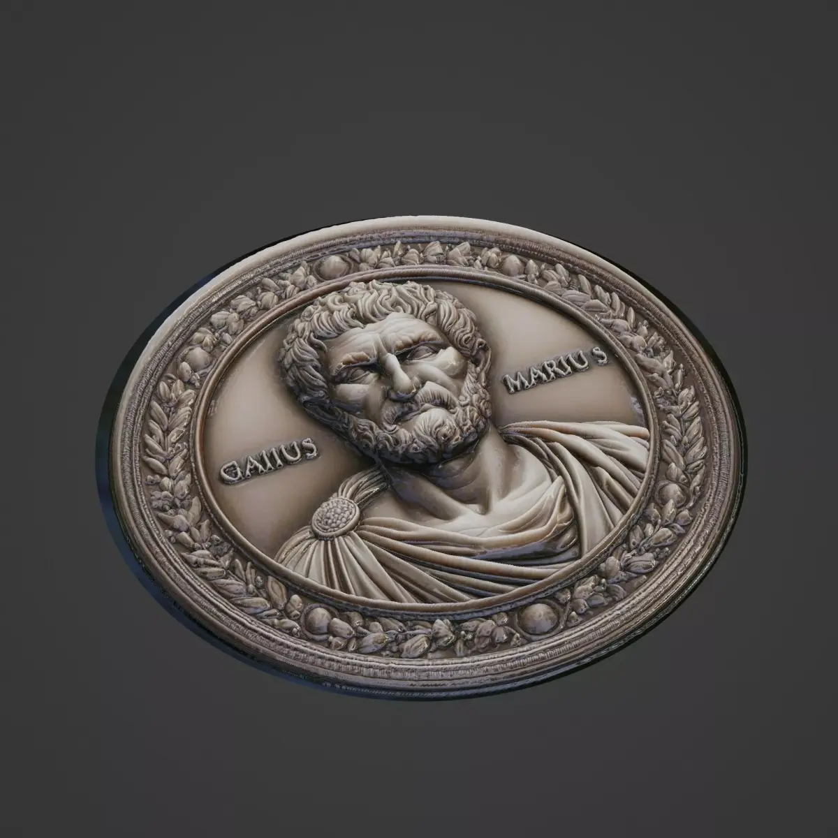Gaius Marius Medallion 3D print model purchase