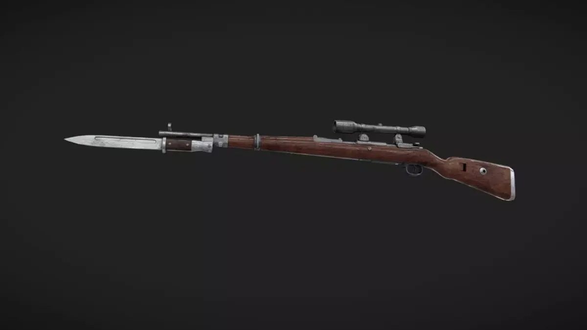 Karabiner 98k Low-poly 3D model order