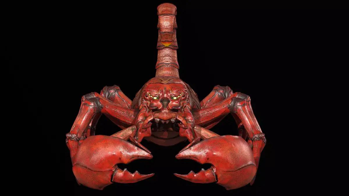 Low-poly model Scorpion Low-poly 3D model