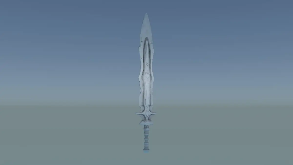 Free Fantasy Sword Free low-poly 3D model