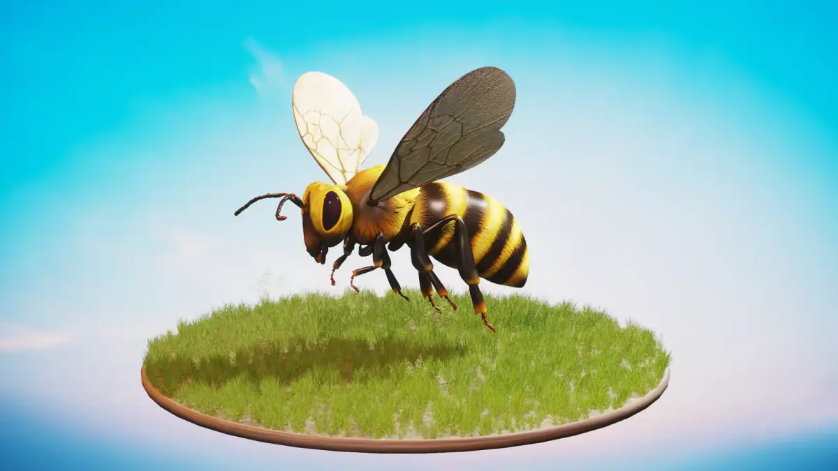 Honey Bee Animated Rigged  Low-poly 3D model