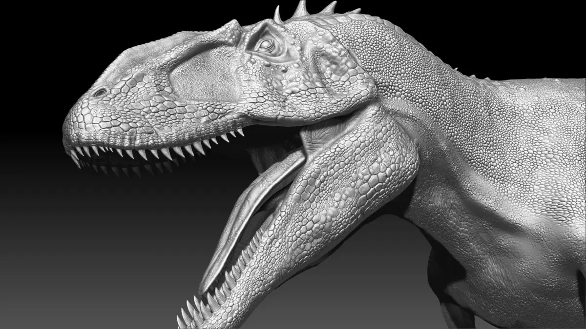 Dinosaur Carcharodontosaurus Sculpt Project 3D model