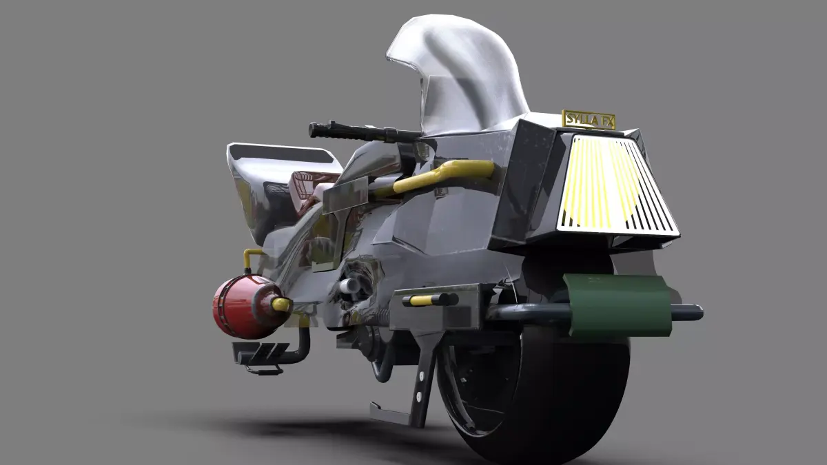HOVER BIKE APACHE 3D model