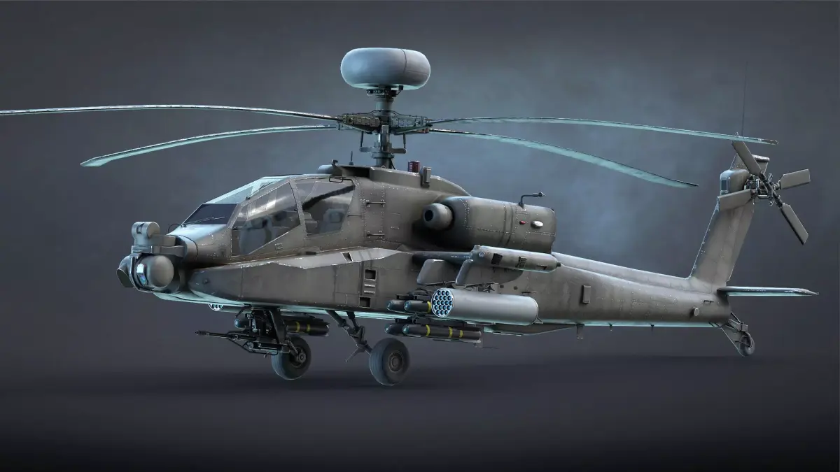 AH-64 Apache Low-poly 3D model purchase