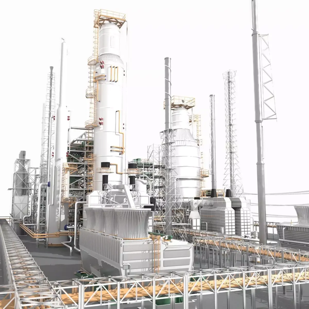 Petroleum Refinery 3D model