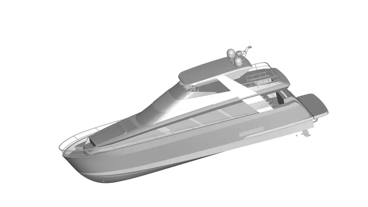  High speed boat 3D model