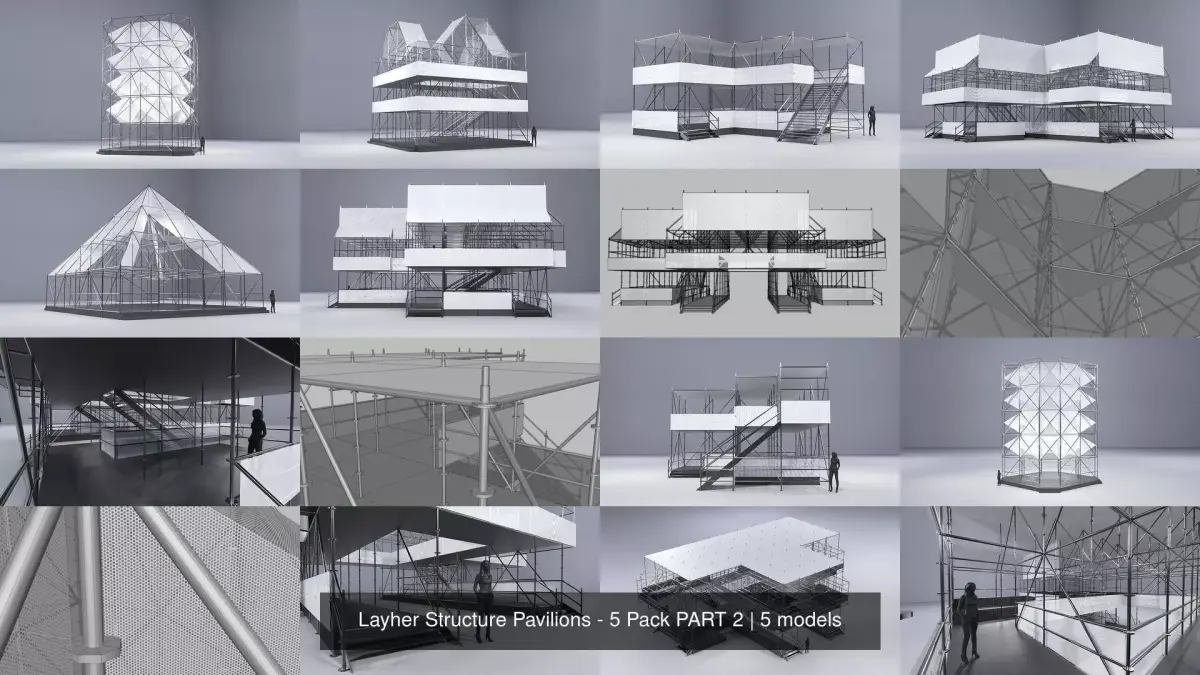 Layher Structure Pavilions - 5 Pack PART 2