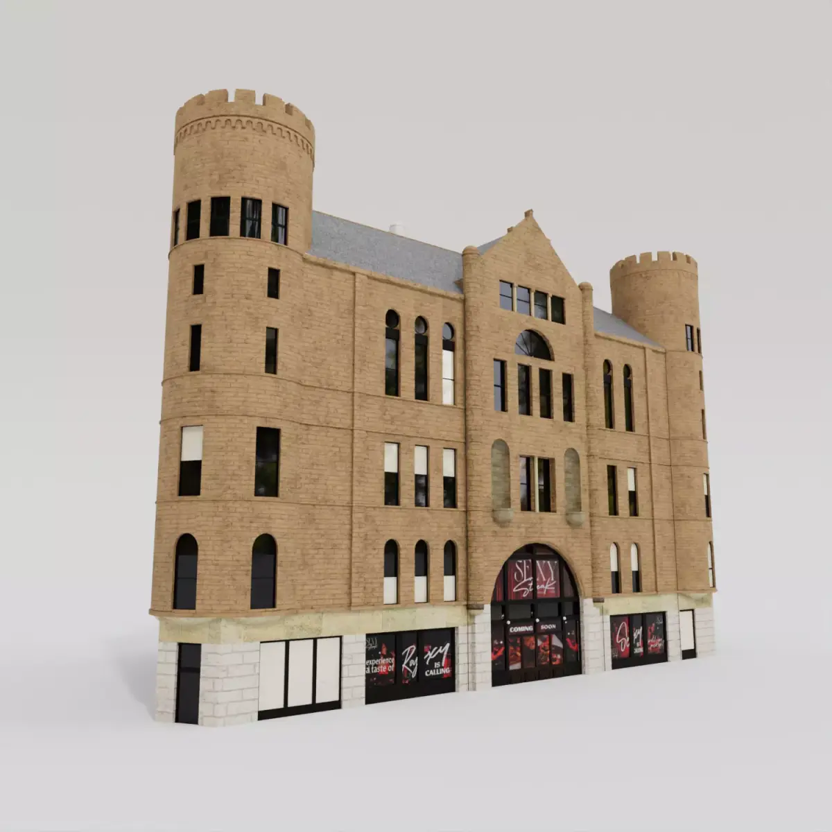 Grand Army of the Republic historical war building 3D model
