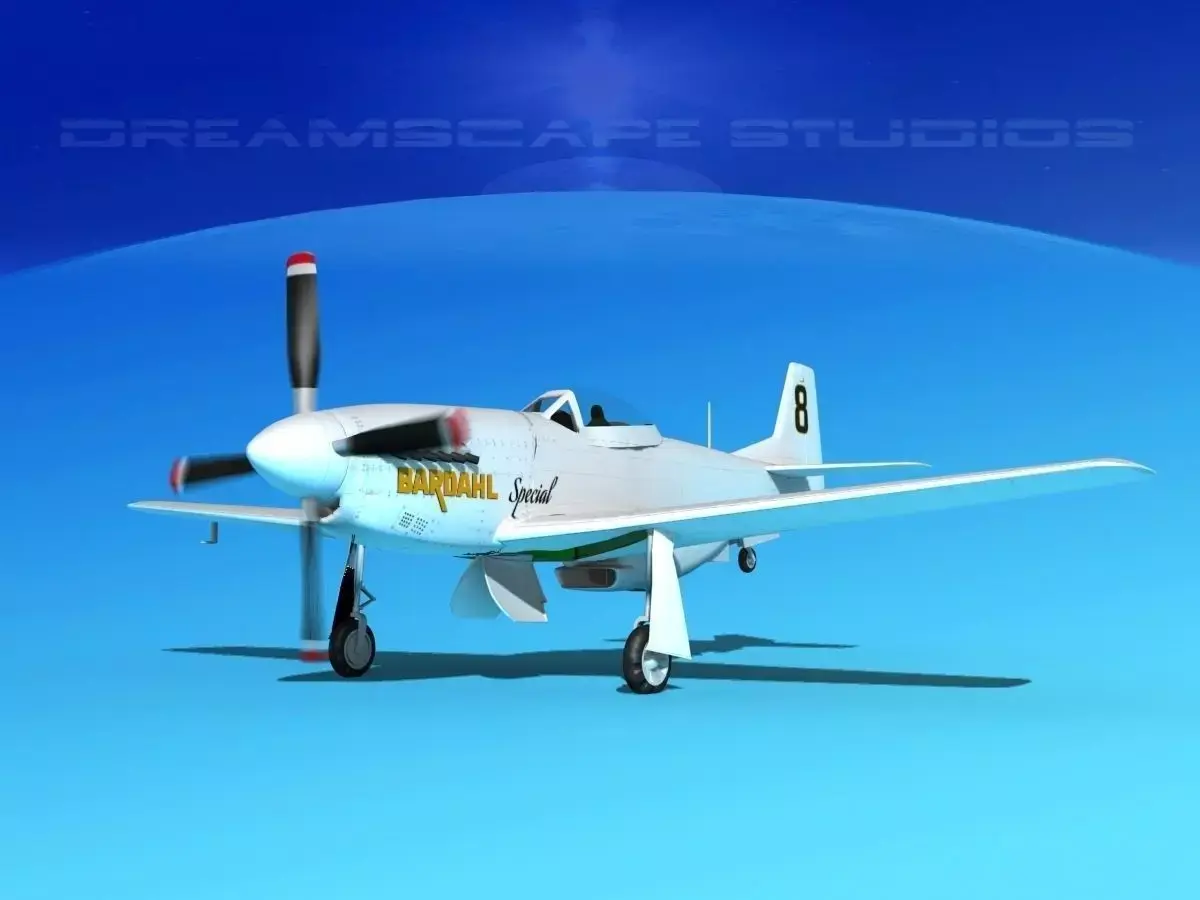 P-51 Mustang Sport BARDAHL 3D model