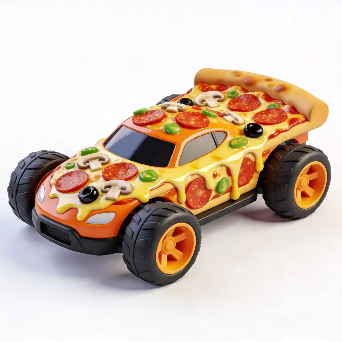 Pizza Delivery Sport Racer 3D Model Low-poly 3D model