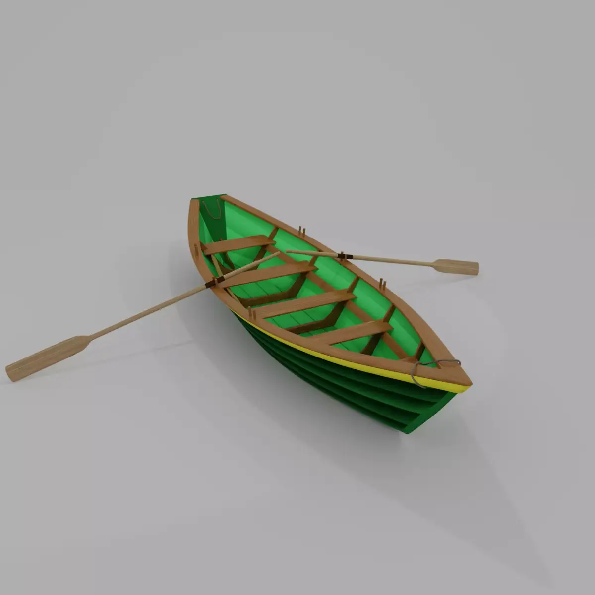 Grand Banks Dory Rowboat 3D model