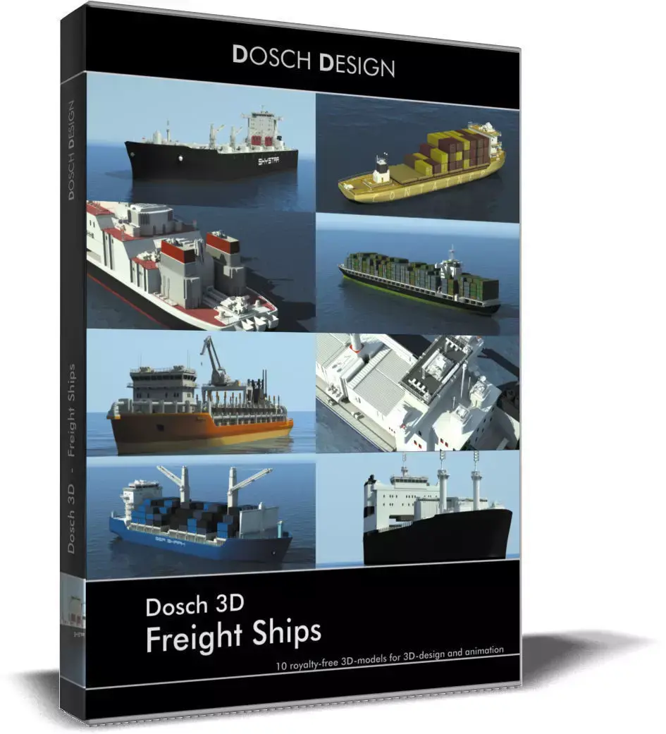 Dosch 3D - Freight Ships 3D model