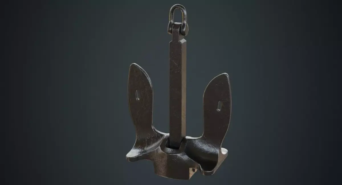 Anchor 1A Low-poly 3D model