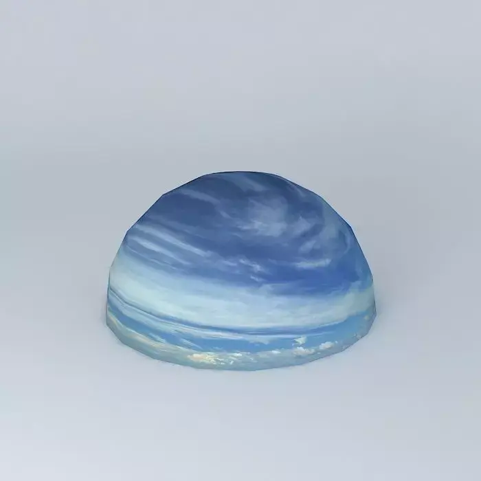 heaven globe with clouds Free 3D model