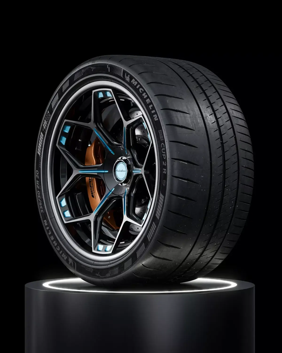 MICHELIN Pilot Sport Cup 2 R 335 30 ZR20 108Y MO1 3D model