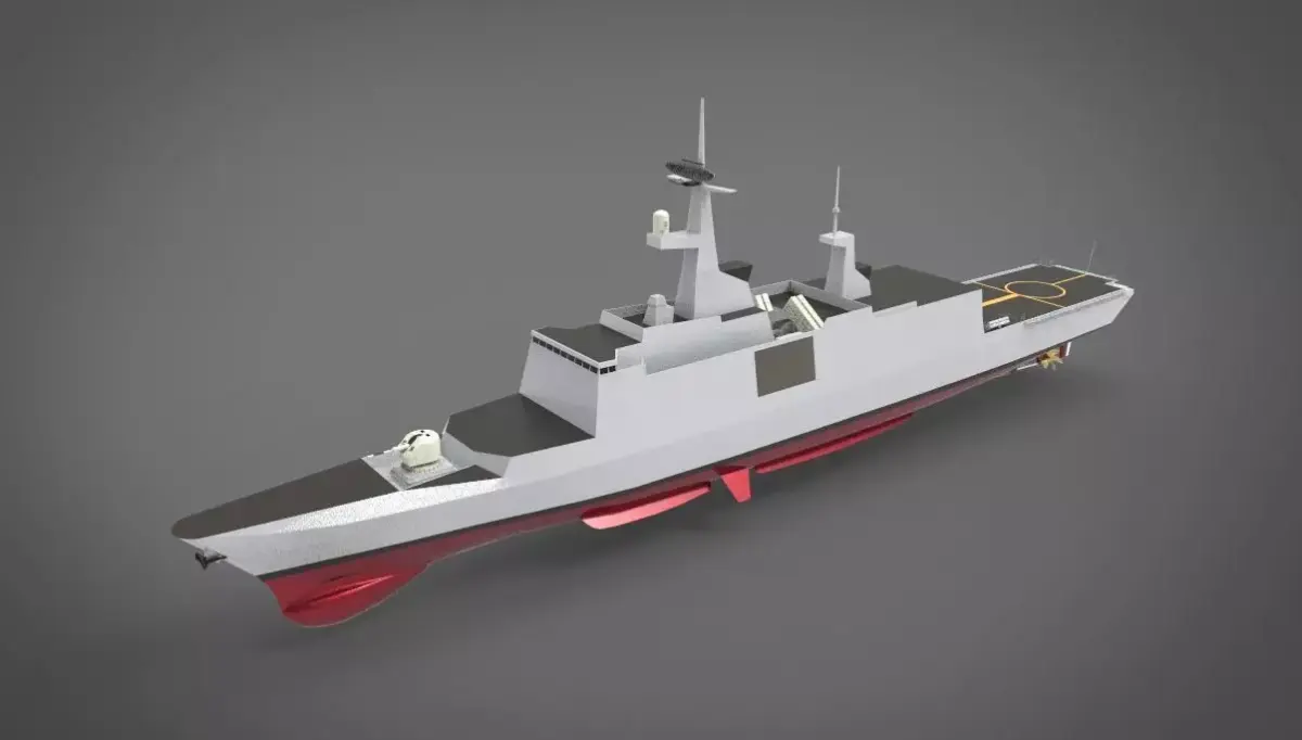 la fayette class frigate 3D model