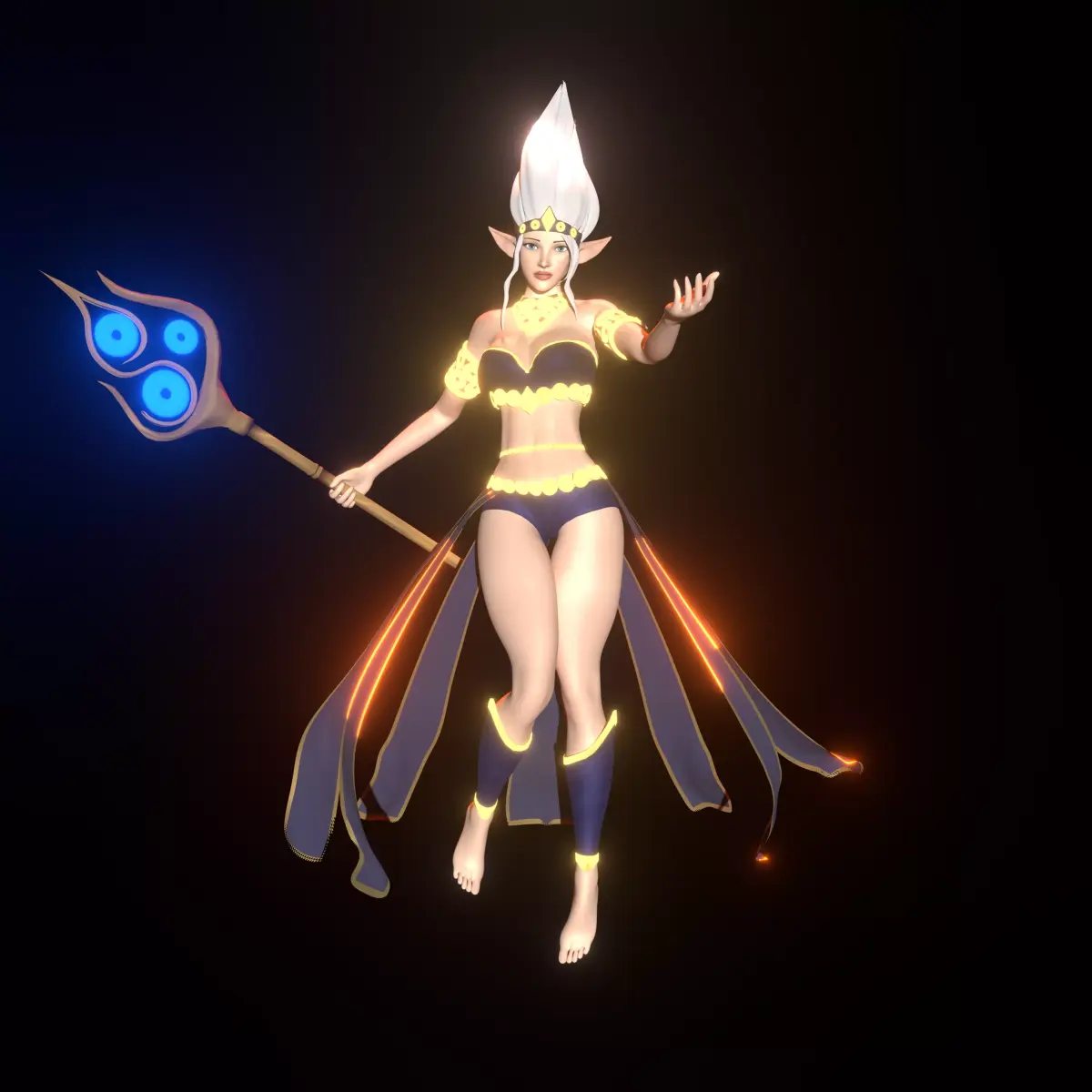 Stylized 3D Character Model Low-poly 3D model