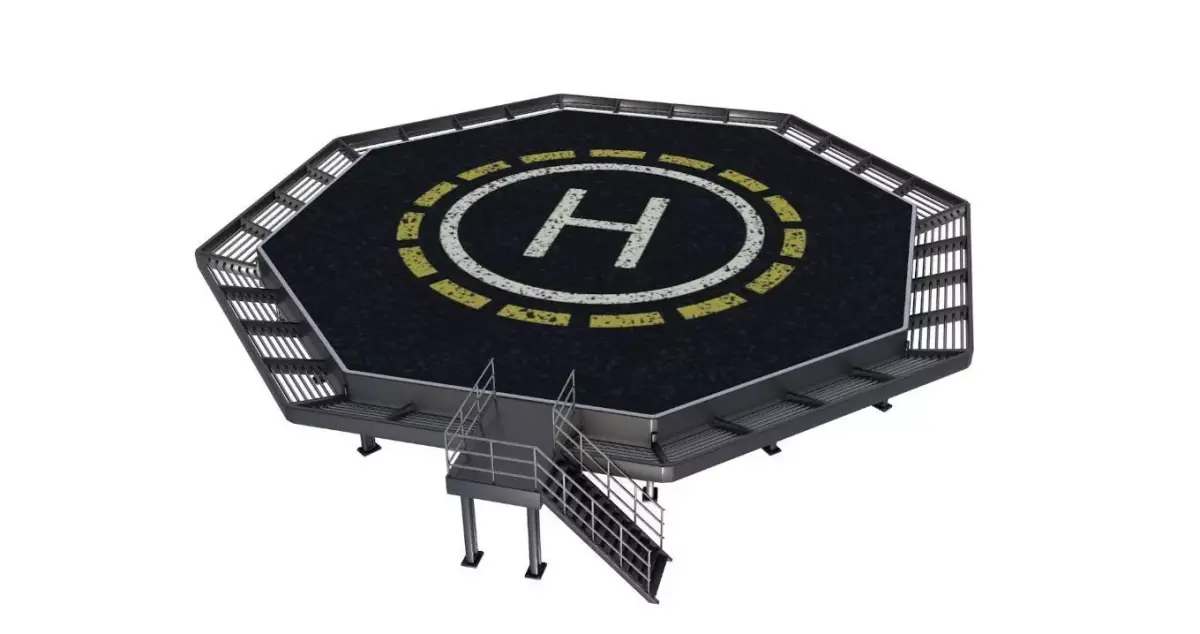 Heliport 3D model
