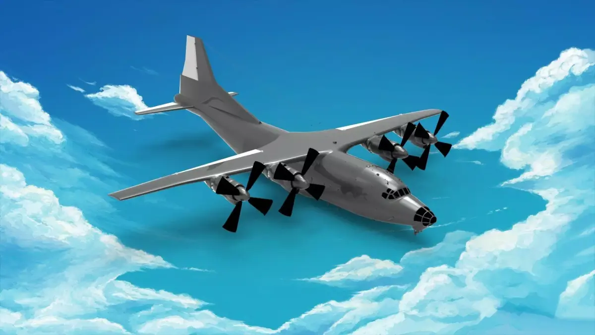  Shaanxi Y-8 3D model