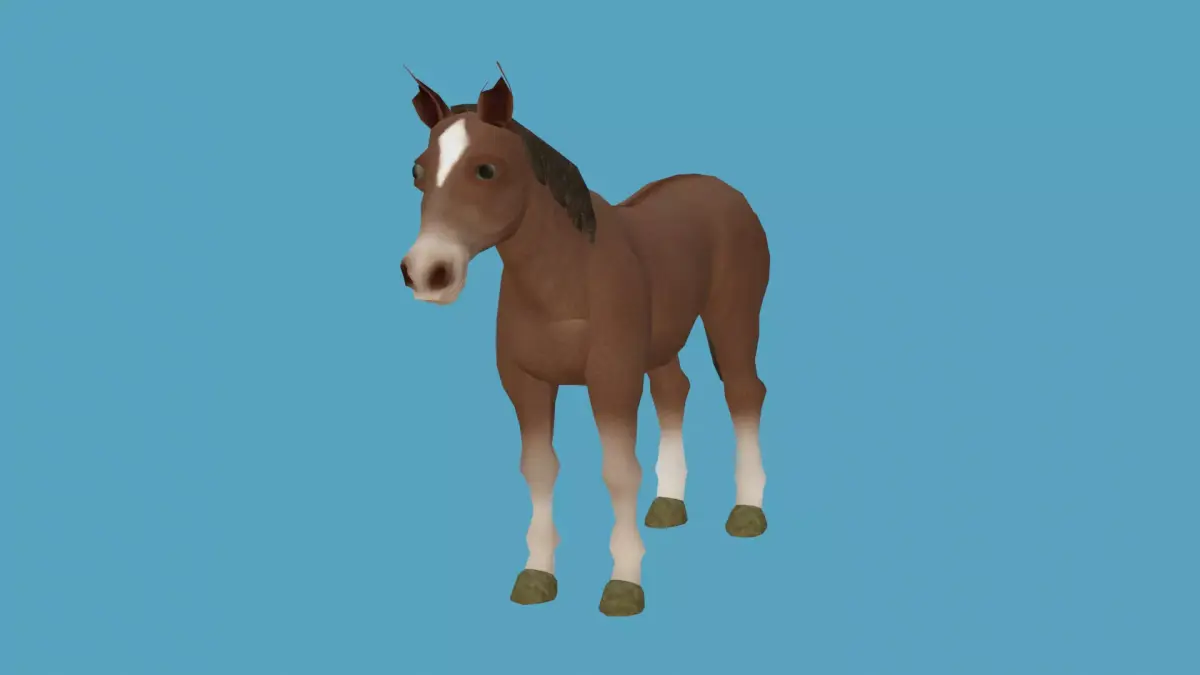 horse lowpoly 3d model 3D model