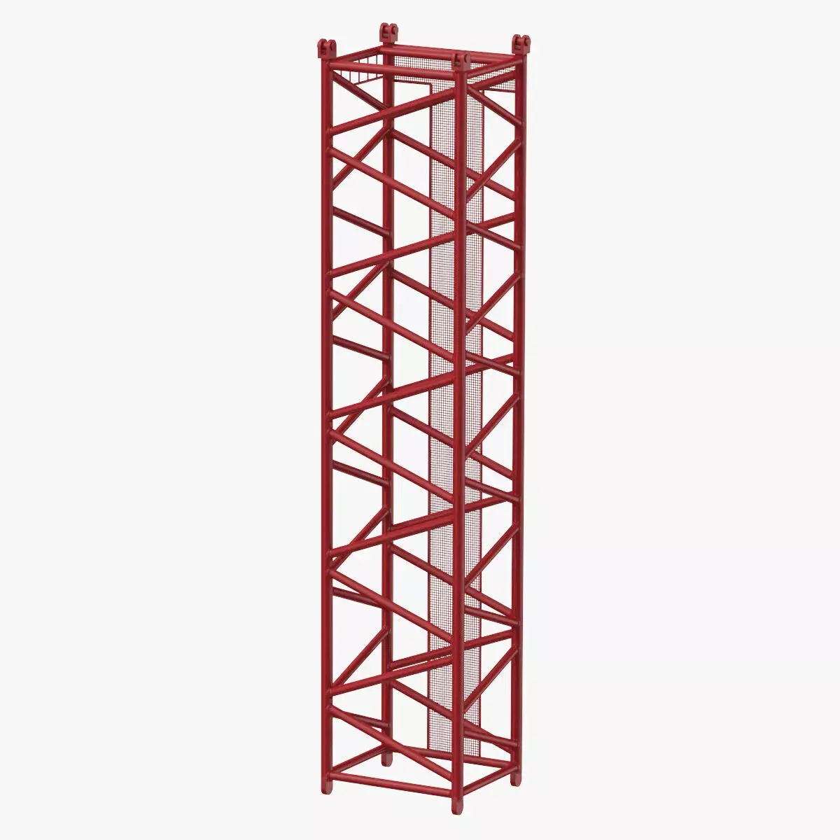 Crane D Intermediate Section 12m Red 3D model