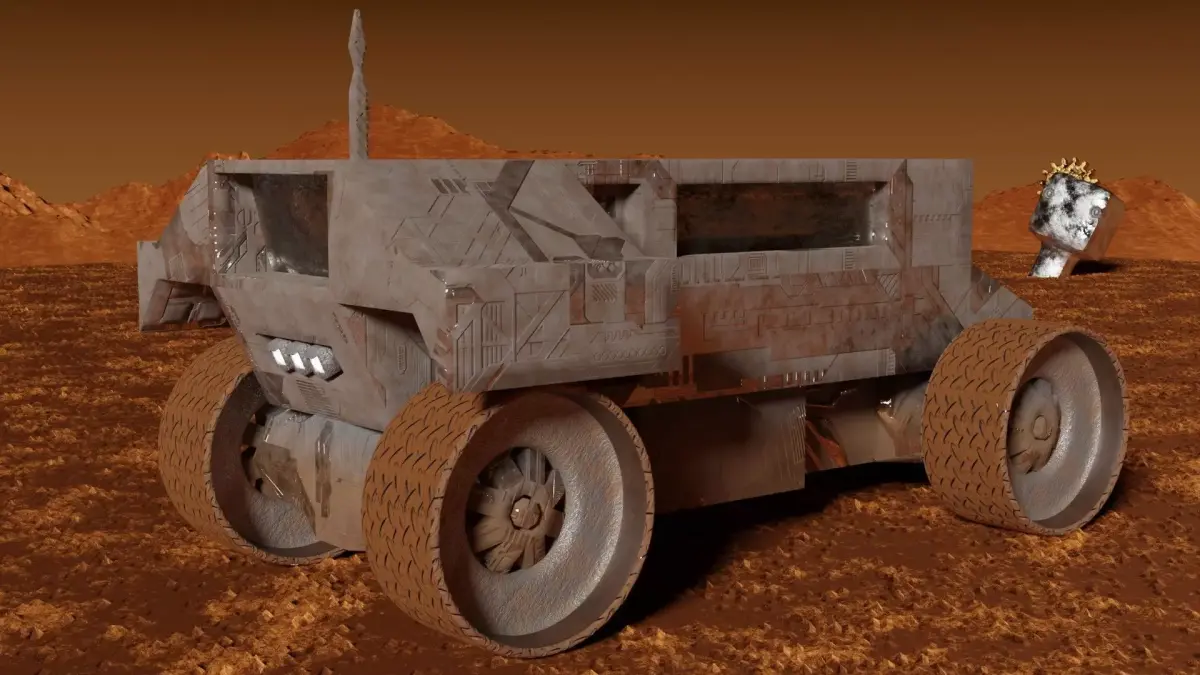 Martian Rover Low-poly 3D model purchase
