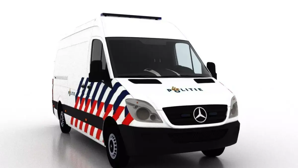 Mercedes Benz Sprinter L2H2 2009 Netherlands Police Prison 3D model