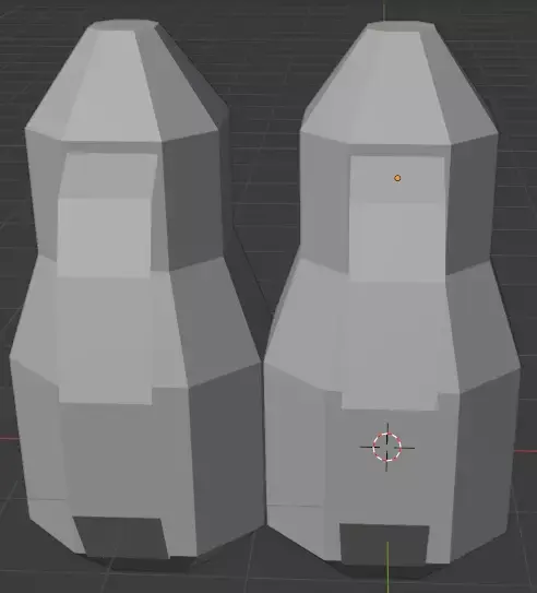 Low-Poly Jetpack pair of missiles 3D print model
