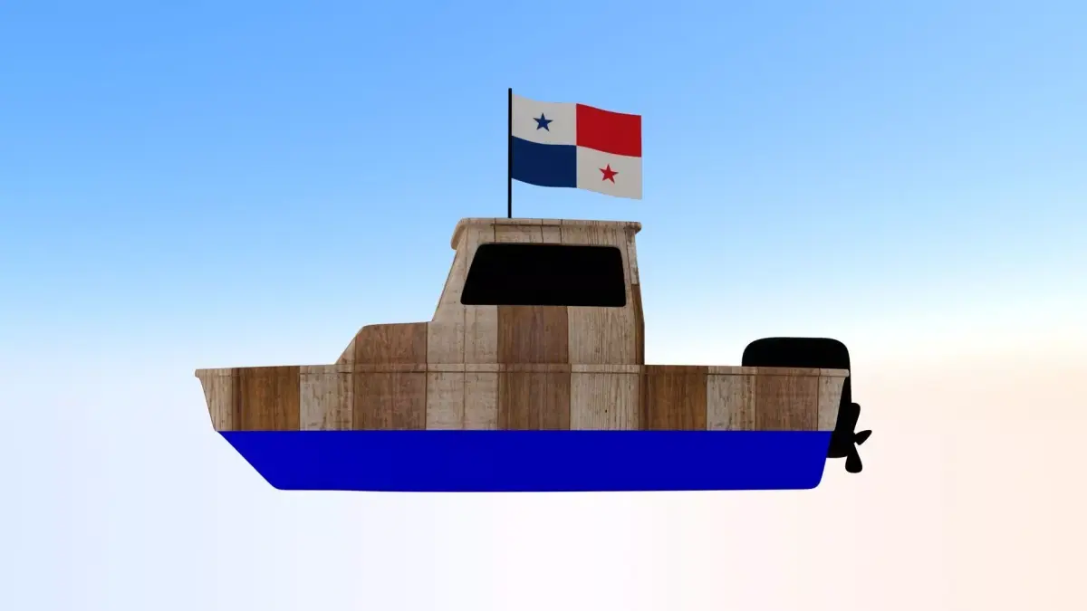 Panama Fishing Boat 3D model
