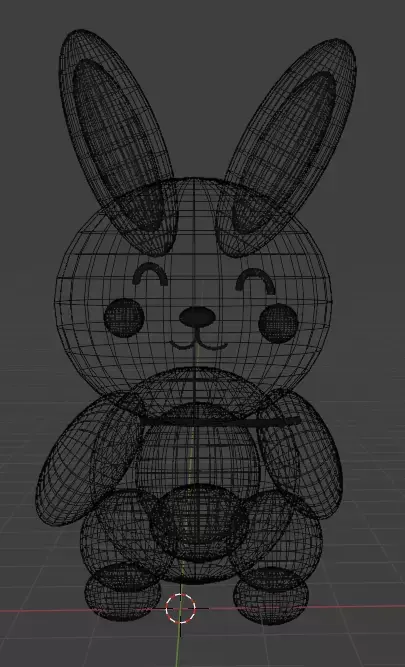 Low Poly Cute Bunny Character 3D Model 3D model