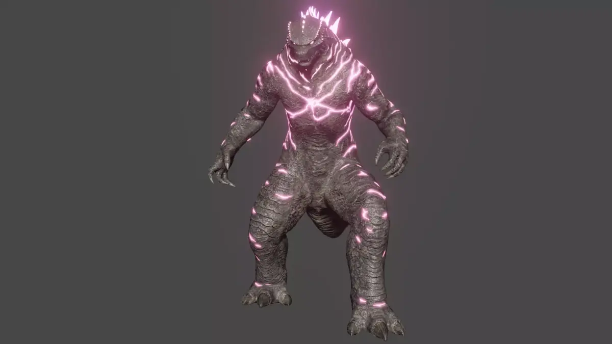 Godzilla Evolved Low-poly 3D model