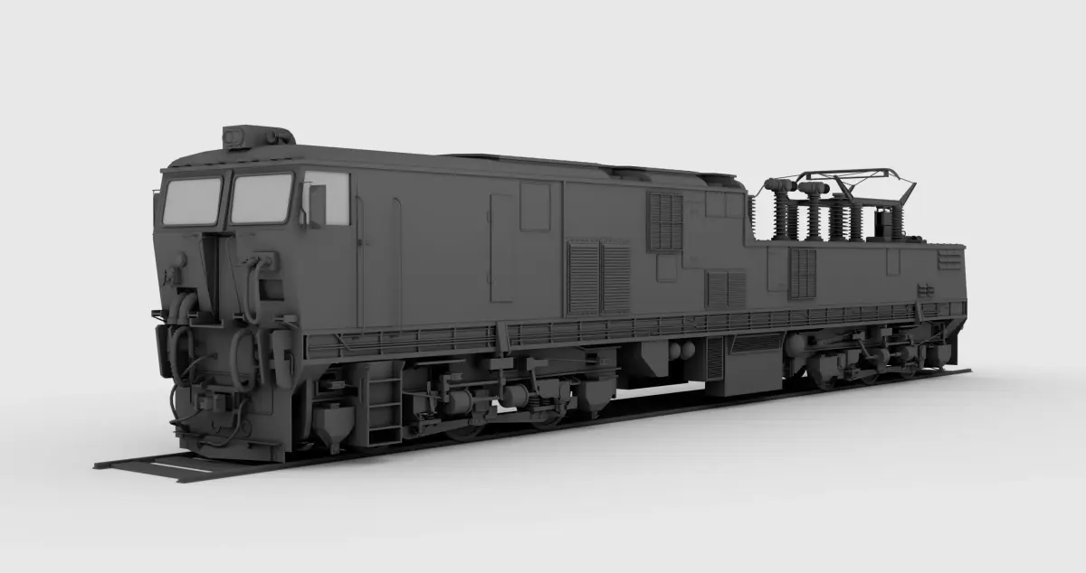 Class 9E Electric Locomotive 3D model