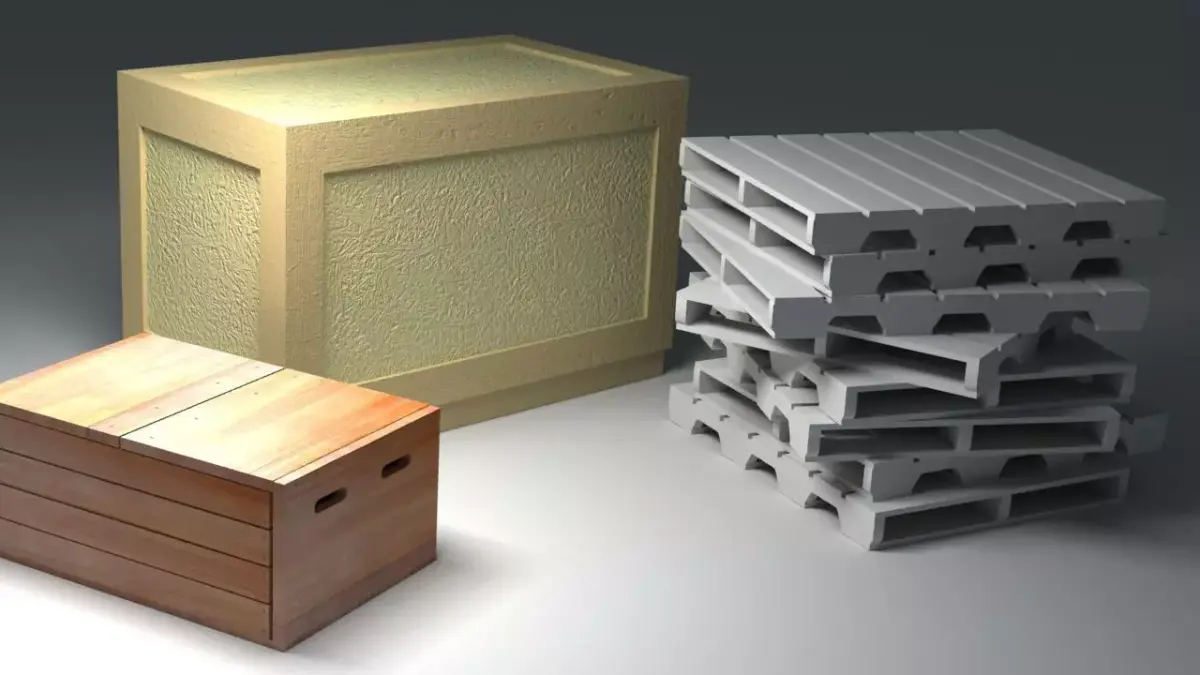 Wooden Crates 3D model get